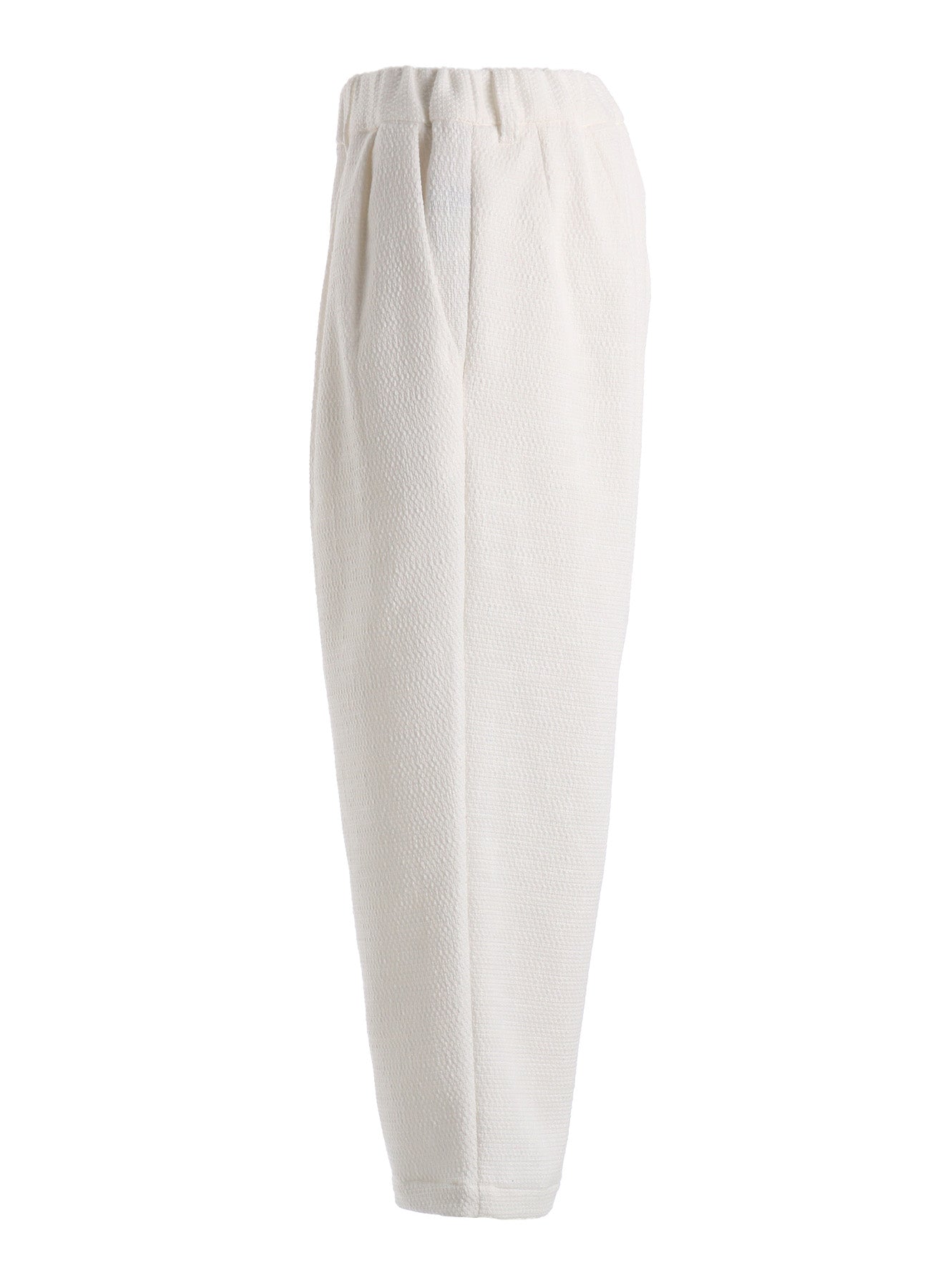 SLUB STRETCH TUCK PANTS