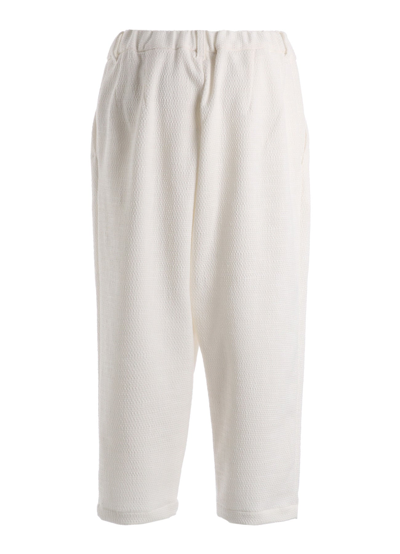 SLUB STRETCH TUCK PANTS