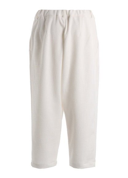 SLUB STRETCH TUCK PANTS