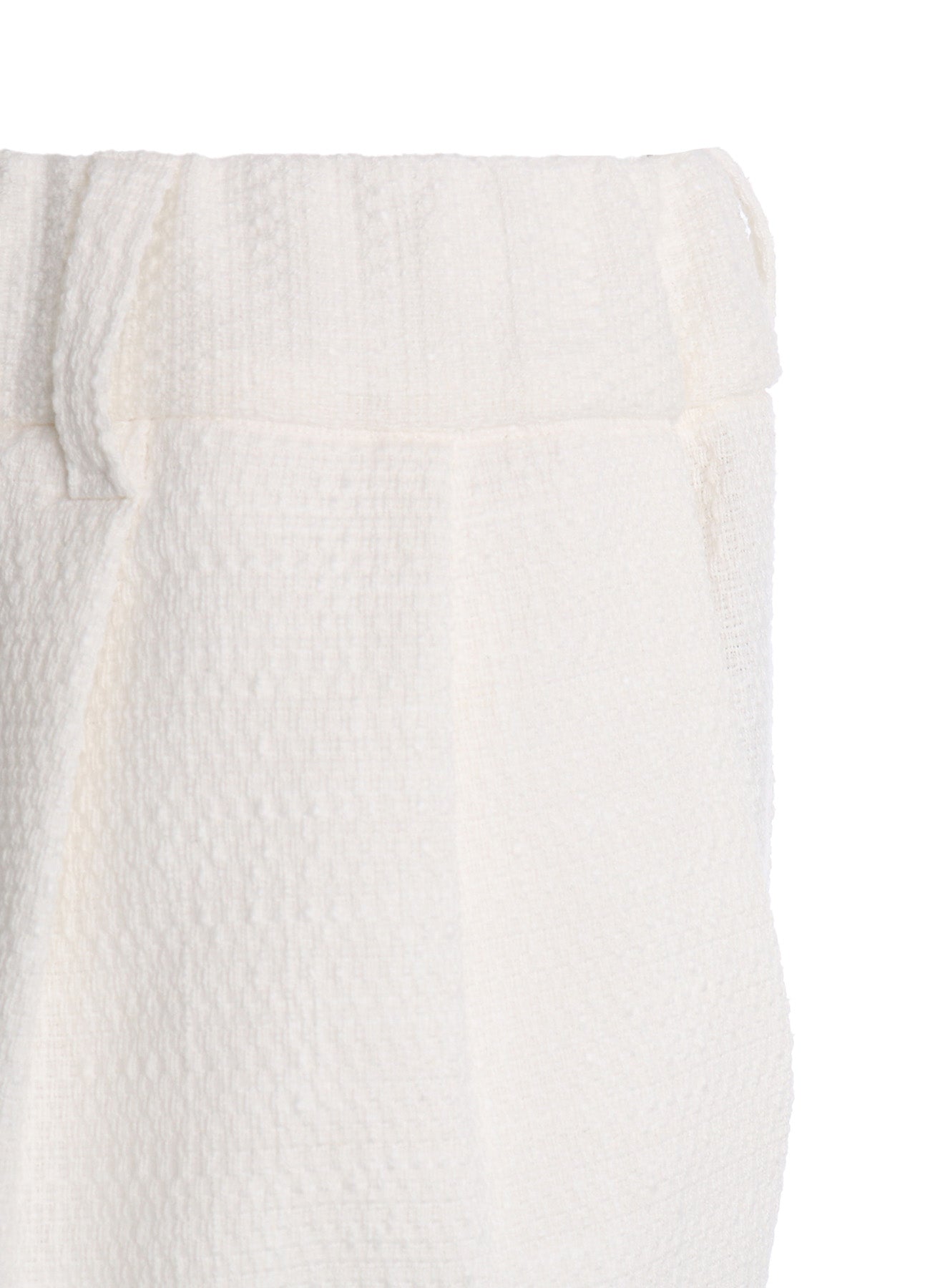 SLUB STRETCH TUCK PANTS