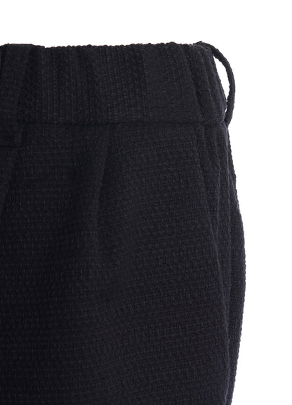 SLUB STRETCH TUCK PANTS