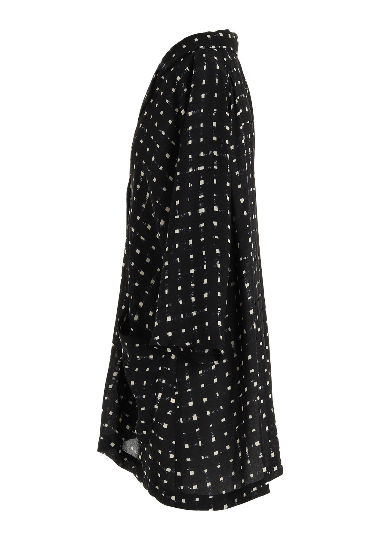 POLYESTER GEORGETTE PRINT SHIRT COAT