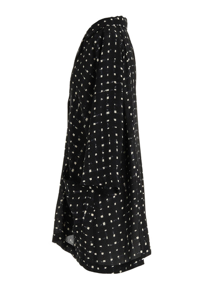 POLYESTER GEORGETTE PRINT SHIRT COAT