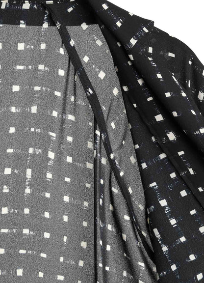 POLYESTER GEORGETTE PRINT SHIRT COAT