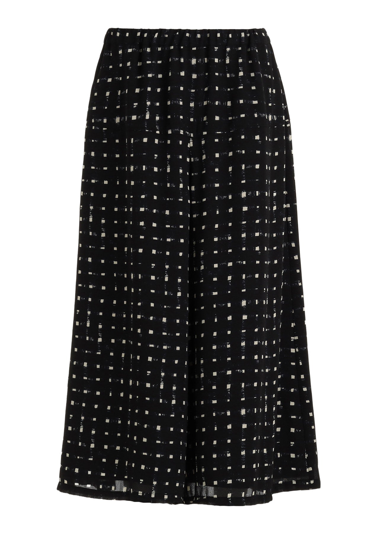 POLYESTER GEORGETTE PRINT CULOTTE PANTS