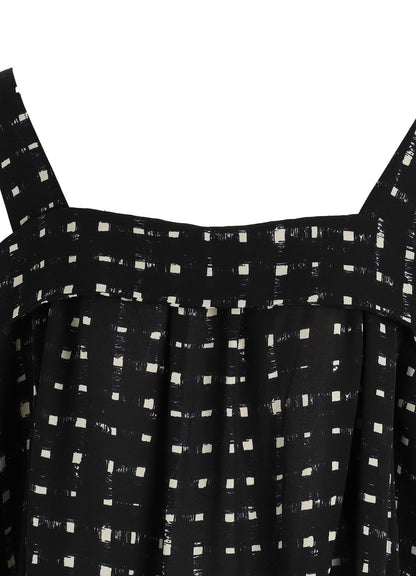 POLYESTER GEORGETTE PRINT JUMPER DRESS