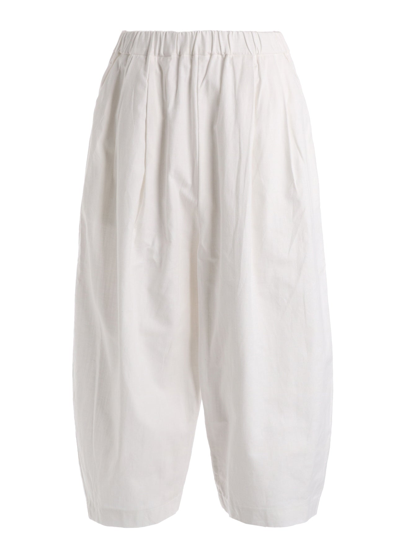 C/L UNEVEN THREAD SERGE TUCK PANTS