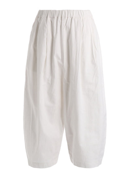 C/L UNEVEN THREAD SERGE TUCK PANTS