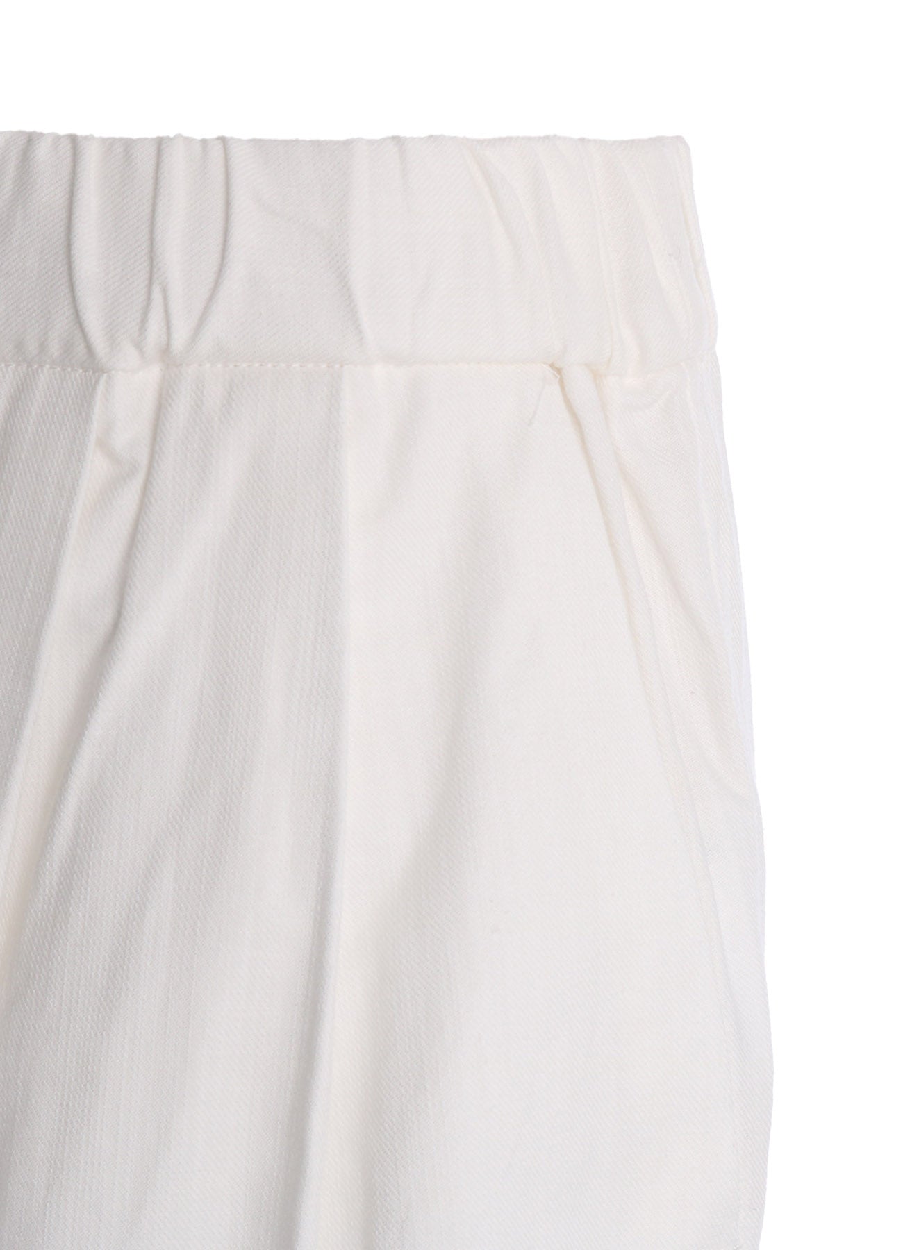 C/L UNEVEN THREAD SERGE TUCK PANTS