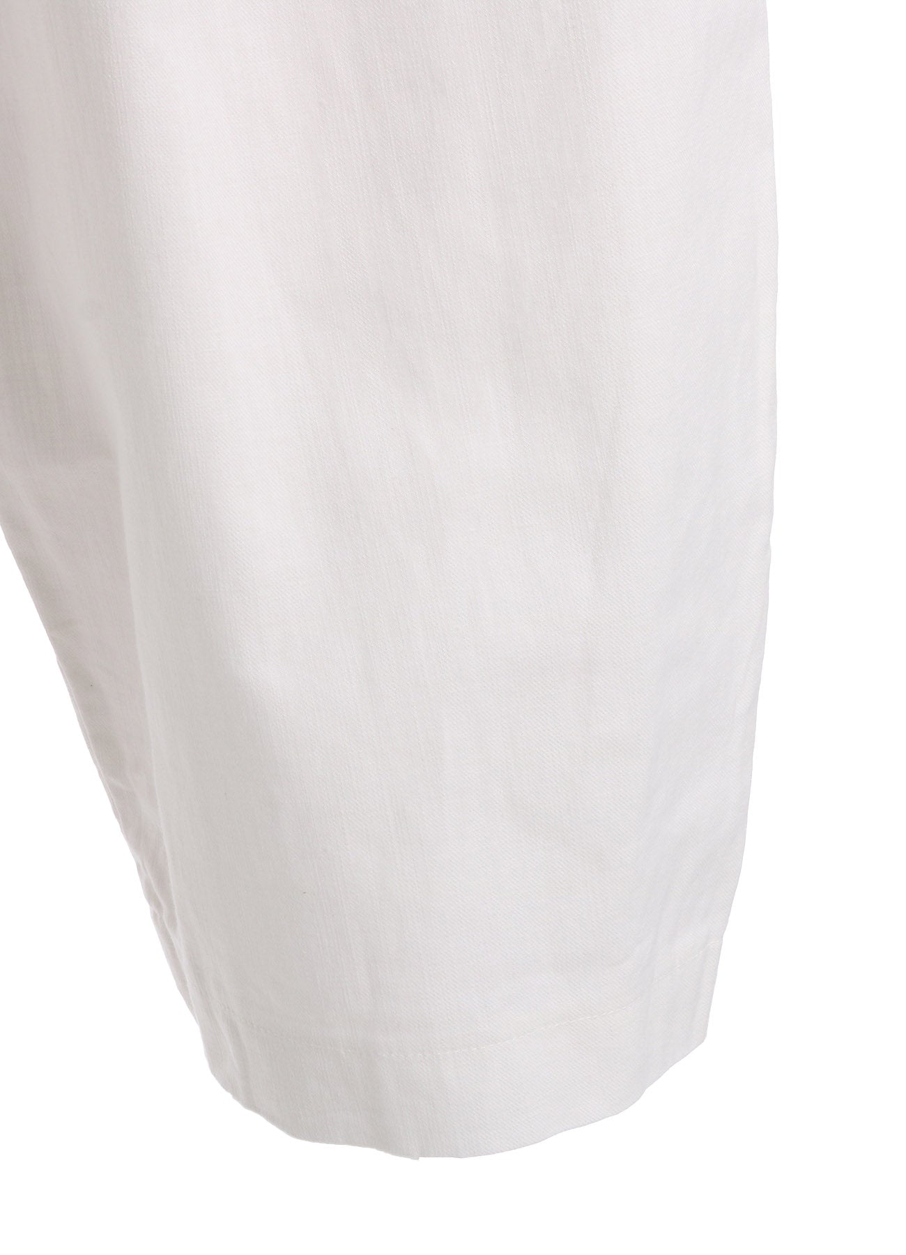 C/L UNEVEN THREAD SERGE TUCK PANTS