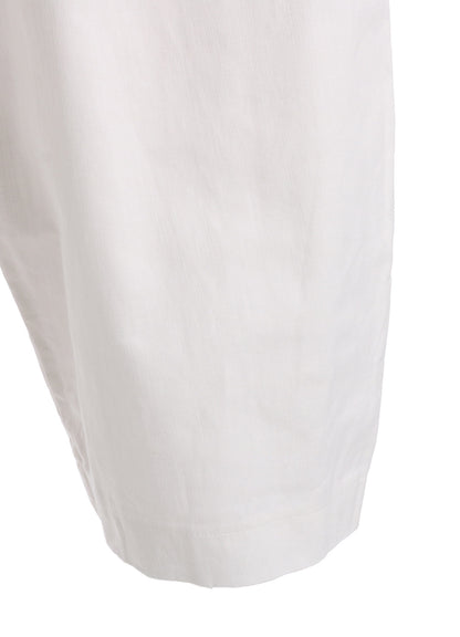 C/L UNEVEN THREAD SERGE TUCK PANTS