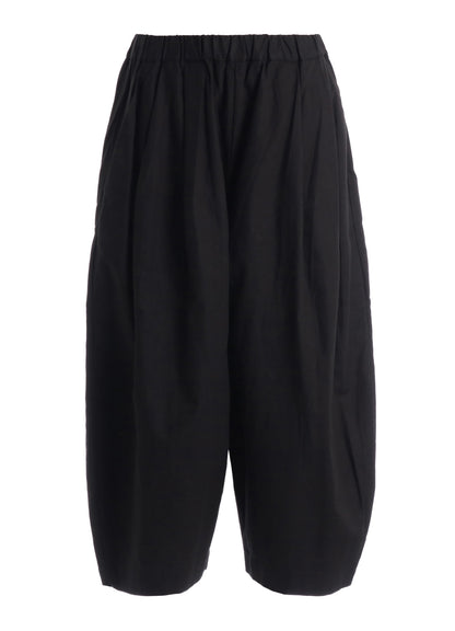 C/L UNEVEN THREAD SERGE TUCK PANTS