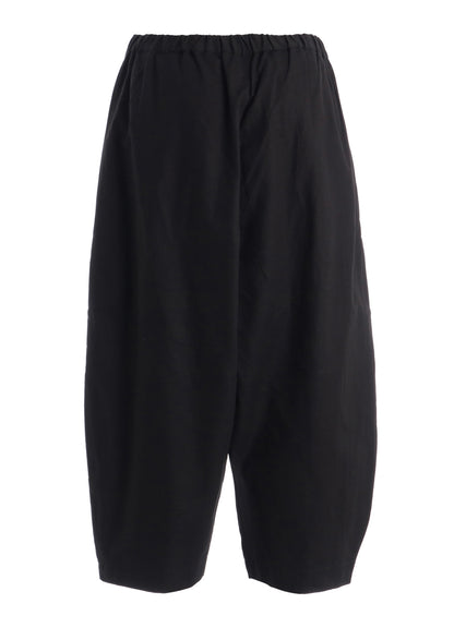 C/L UNEVEN THREAD SERGE TUCK PANTS