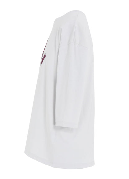 20/1 COMBED JERSEY BOUQUET PRINT 3/4 SLEEVE SHIRT