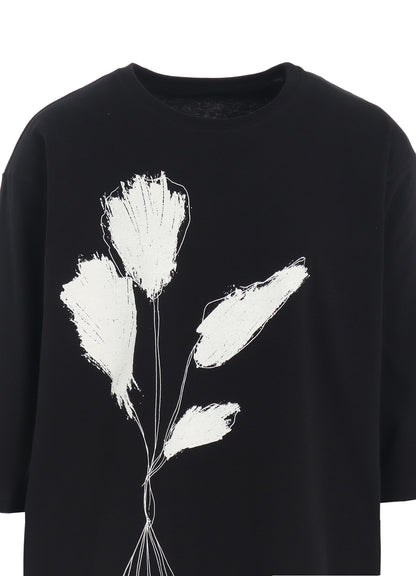 20/1 COMBED JERSEY BOUQUET PRINT 3/4 SLEEVE SHIRT