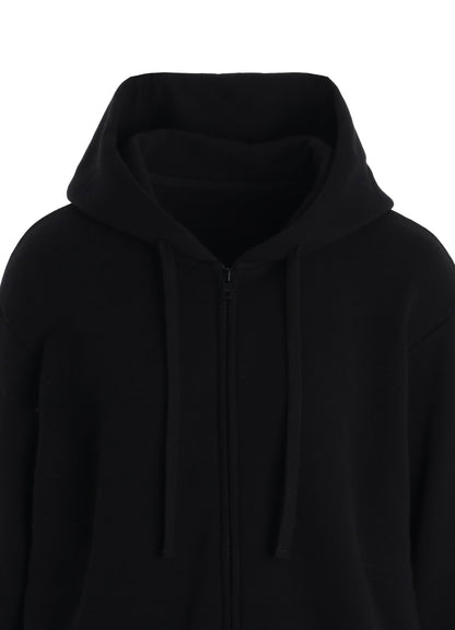 COTTON CELLULOSE FLEECE HOODIE