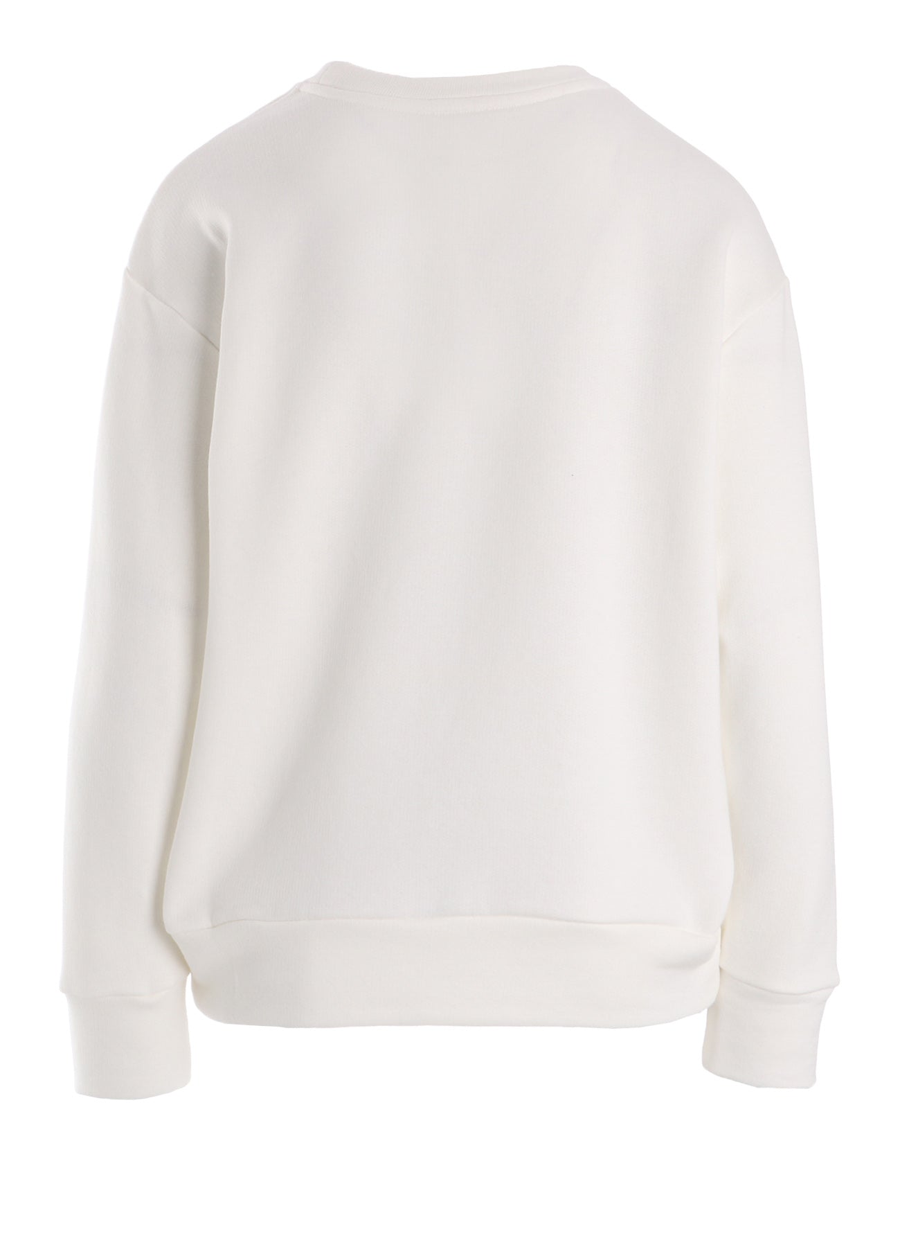 COTTON CELLULOSE FLEECE TAPE EMBROIDERY PULLOVER
