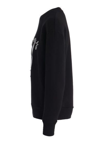 COTTON CELLULOSE FLEECE TAPE EMBROIDERY PULLOVER