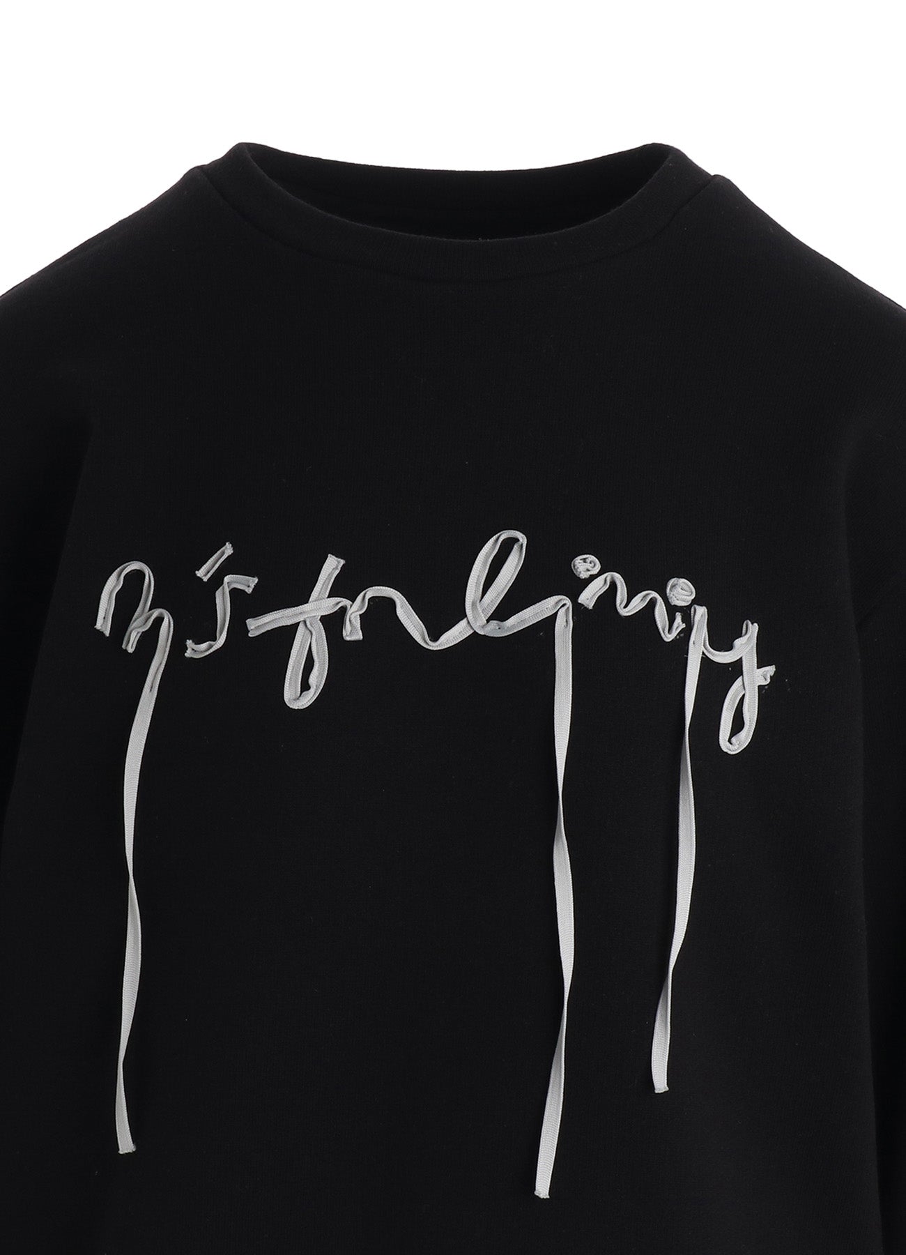 COTTON CELLULOSE FLEECE TAPE EMBROIDERY PULLOVER