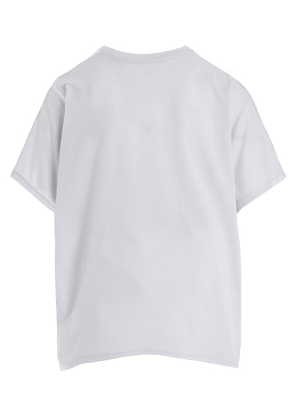 COTTON RAYON JERSEY DRAWING PRINT SHIRT