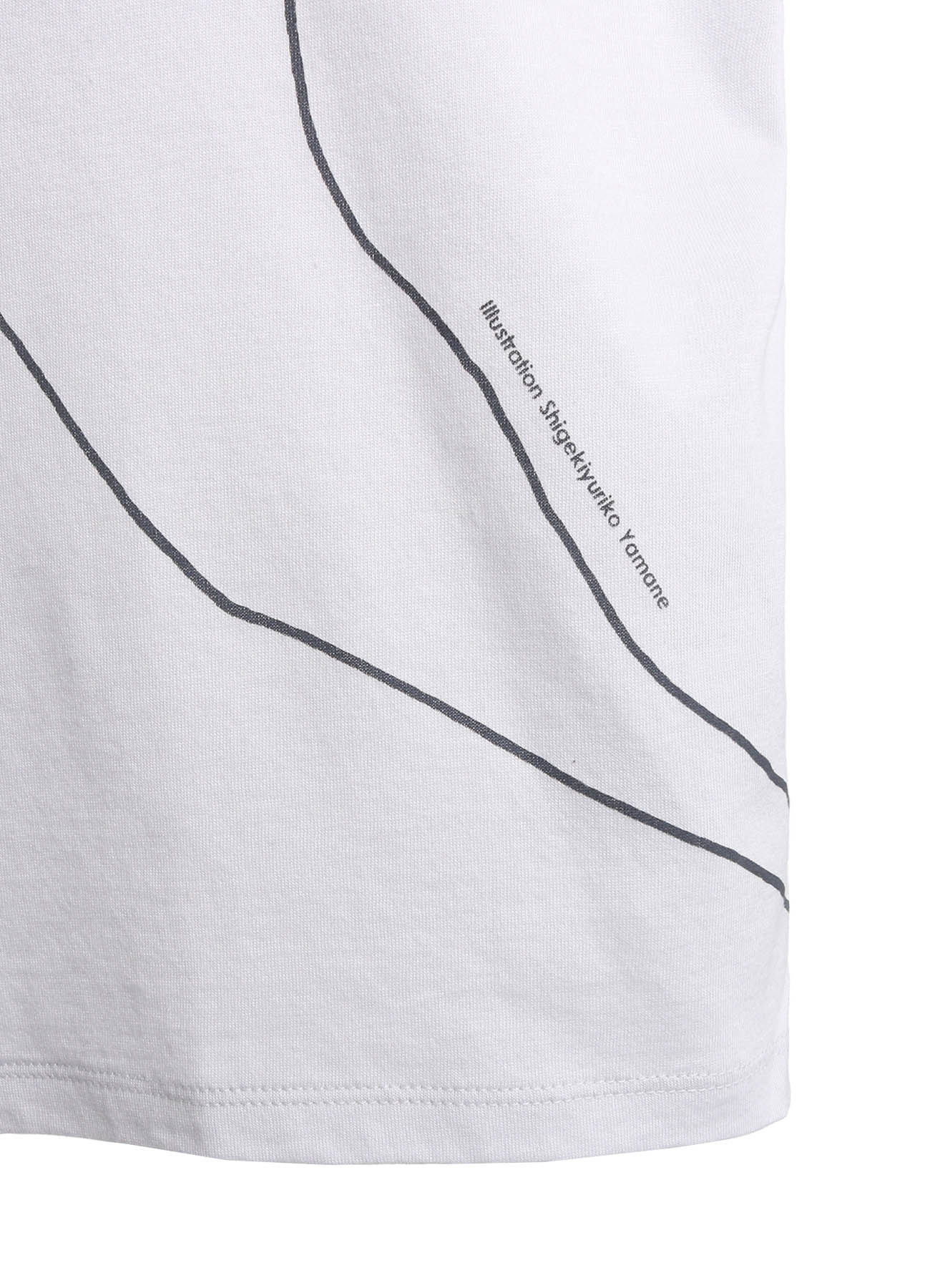 COTTON RAYON JERSEY DRAWING PRINT SHIRT