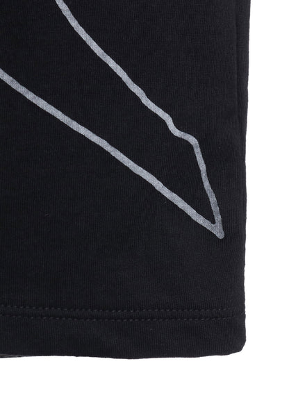 COTTON RAYON JERSEY DRAWING PRINT SHIRT