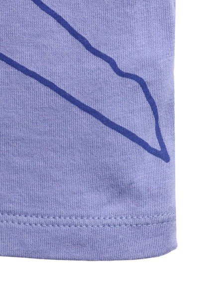 COTTON RAYON JERSEY DRAWING PRINT SHIRT