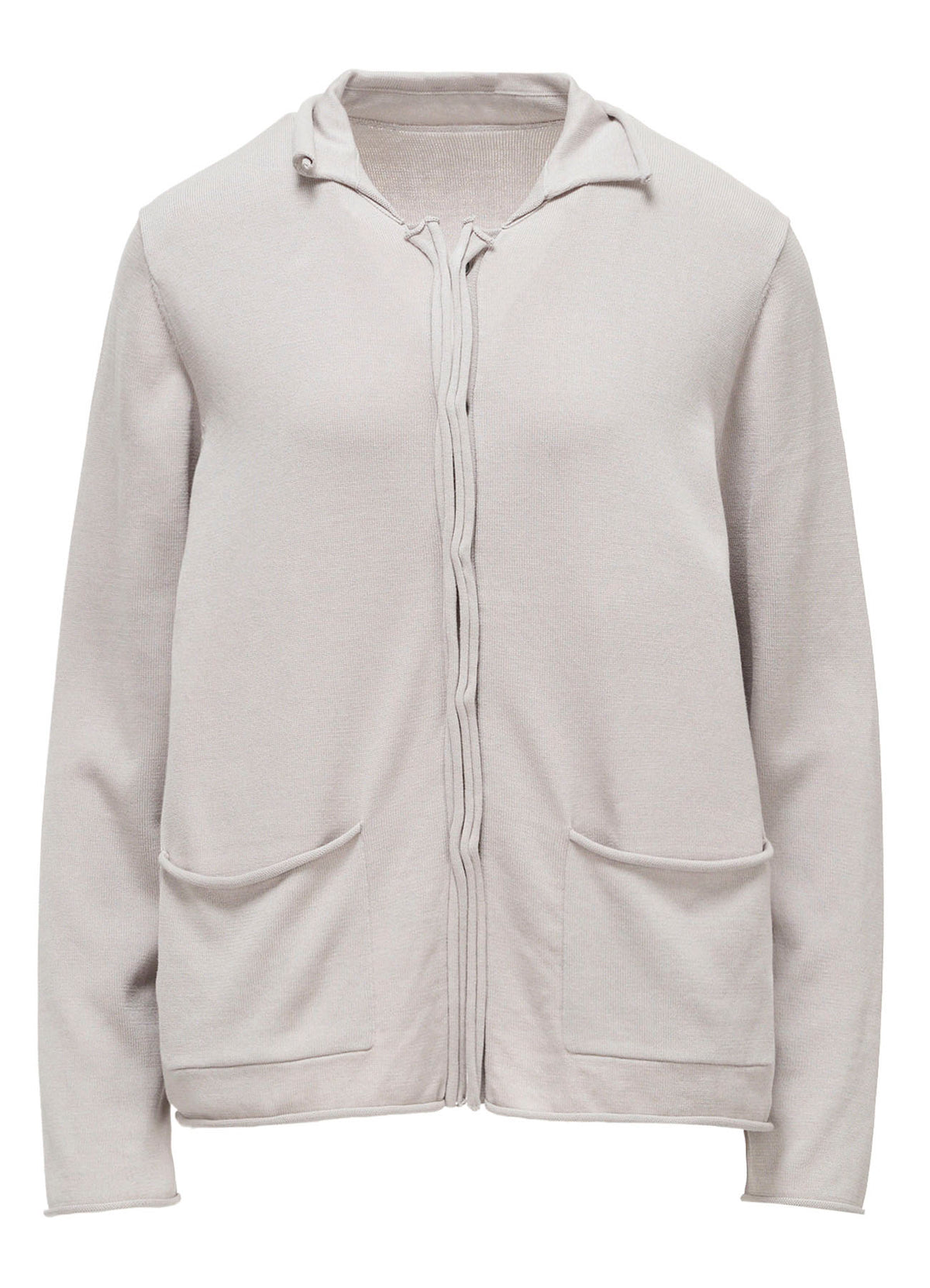 COTTON CELLULOSE KNIT CARDIGAN