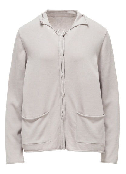 COTTON CELLULOSE KNIT CARDIGAN