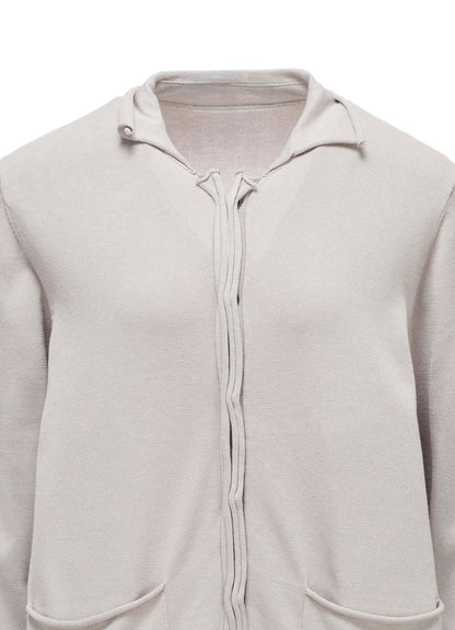 COTTON CELLULOSE KNIT CARDIGAN
