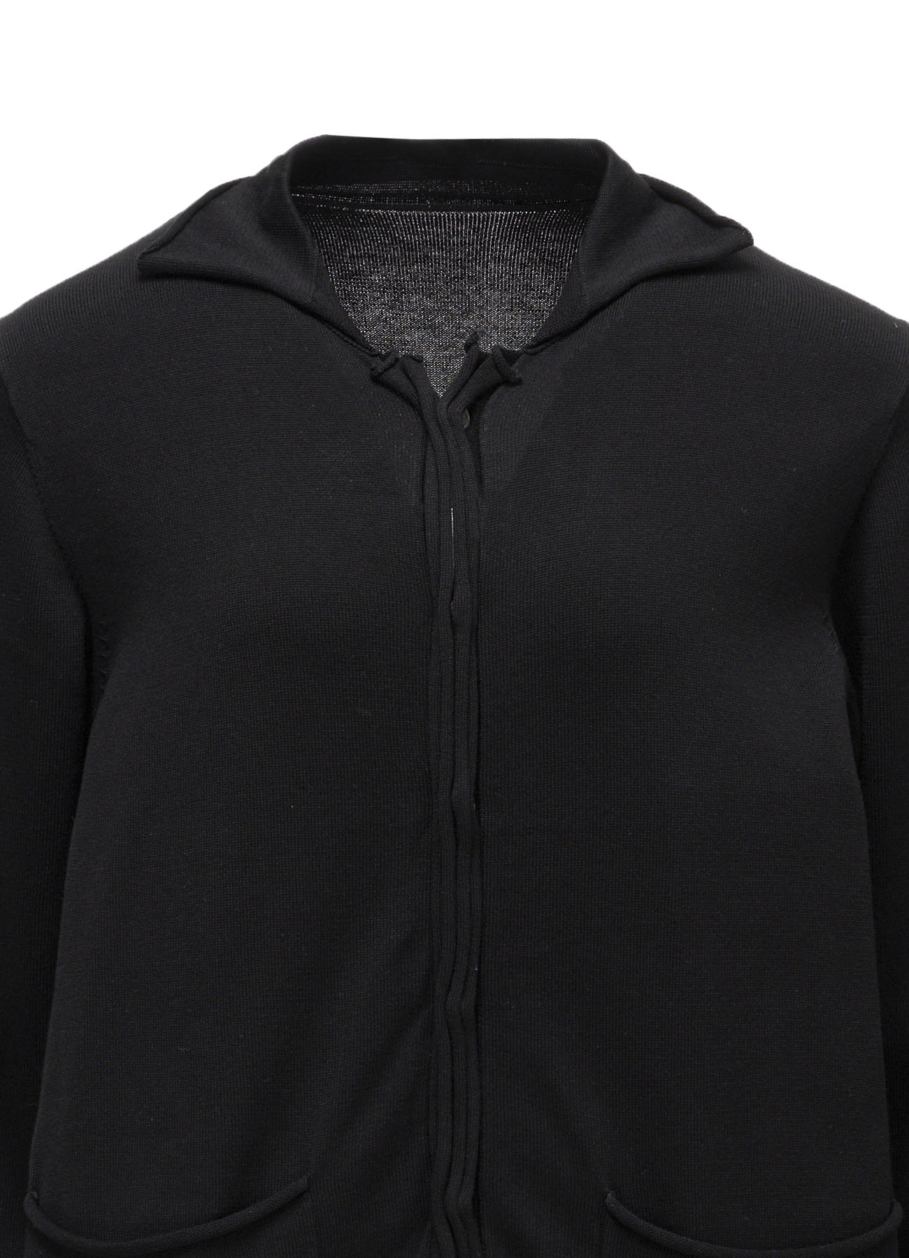 トップス yohji yamamoto Design knit black COTTON CELLULOSE KNIT CARDIGAN – THE SHOP YOHJI YAMAMOTO
