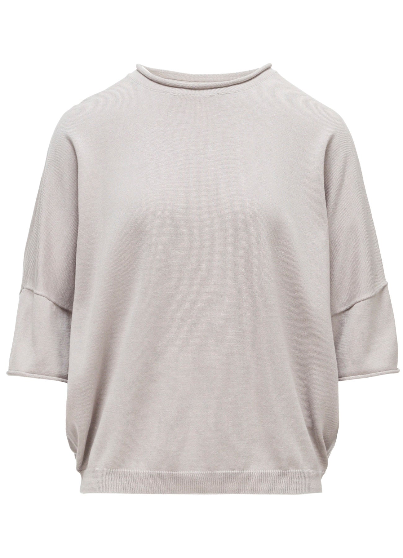 COTTON CELLULOSE KNIT PULLOVER