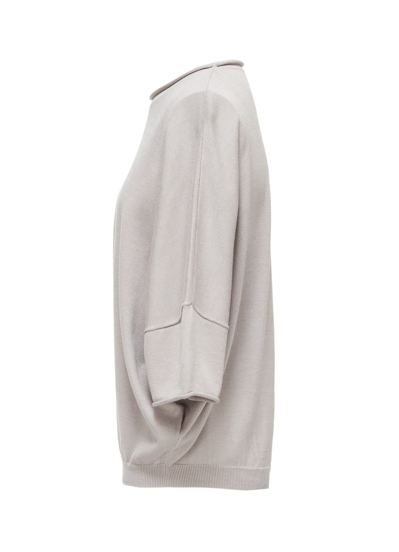 COTTON CELLULOSE KNIT PULLOVER