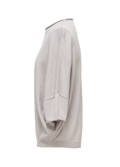 COTTON CELLULOSE KNIT PULLOVER