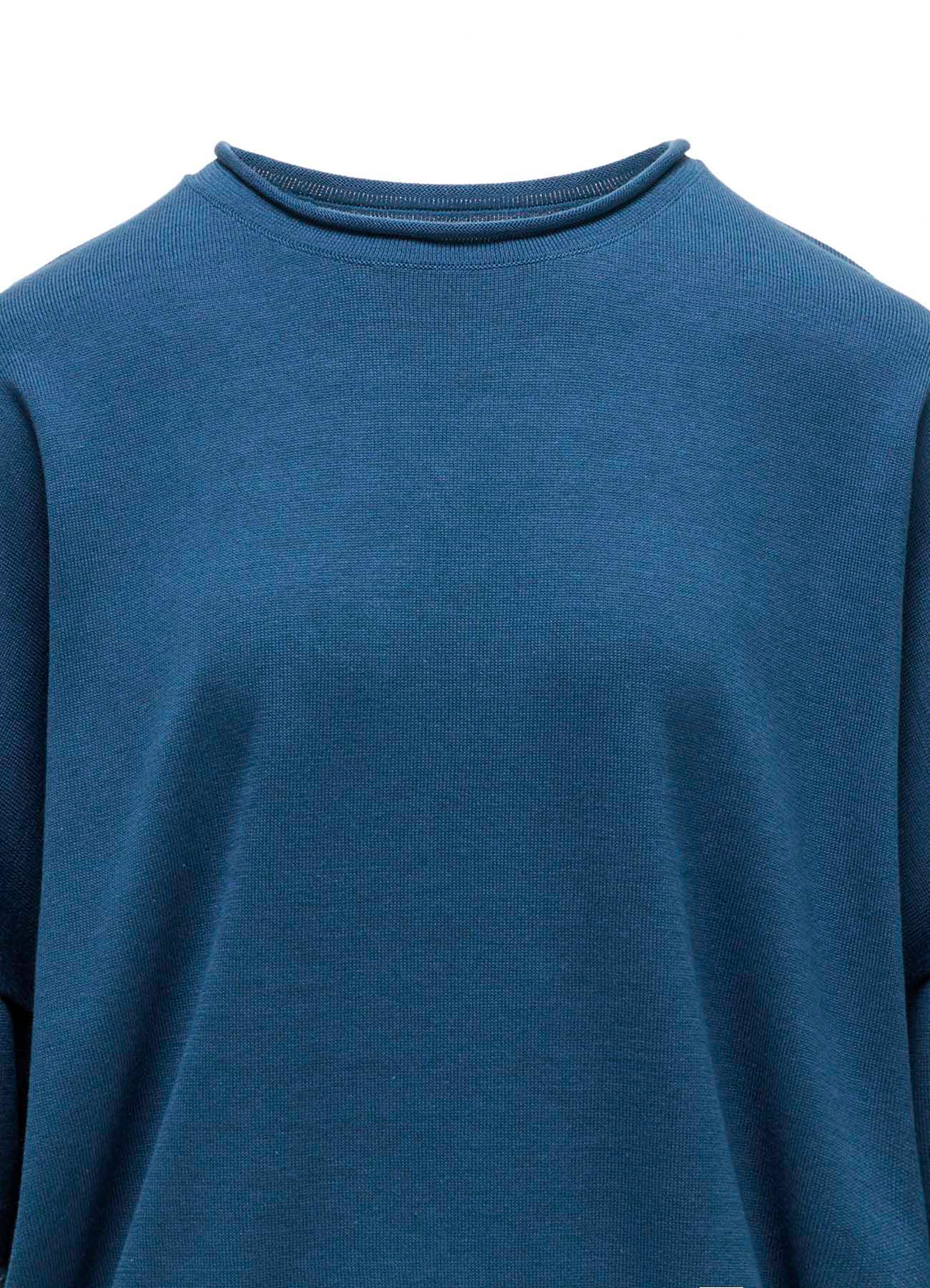 COTTON CELLULOSE KNIT PULLOVER