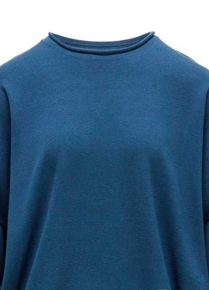 COTTON CELLULOSE KNIT PULLOVER