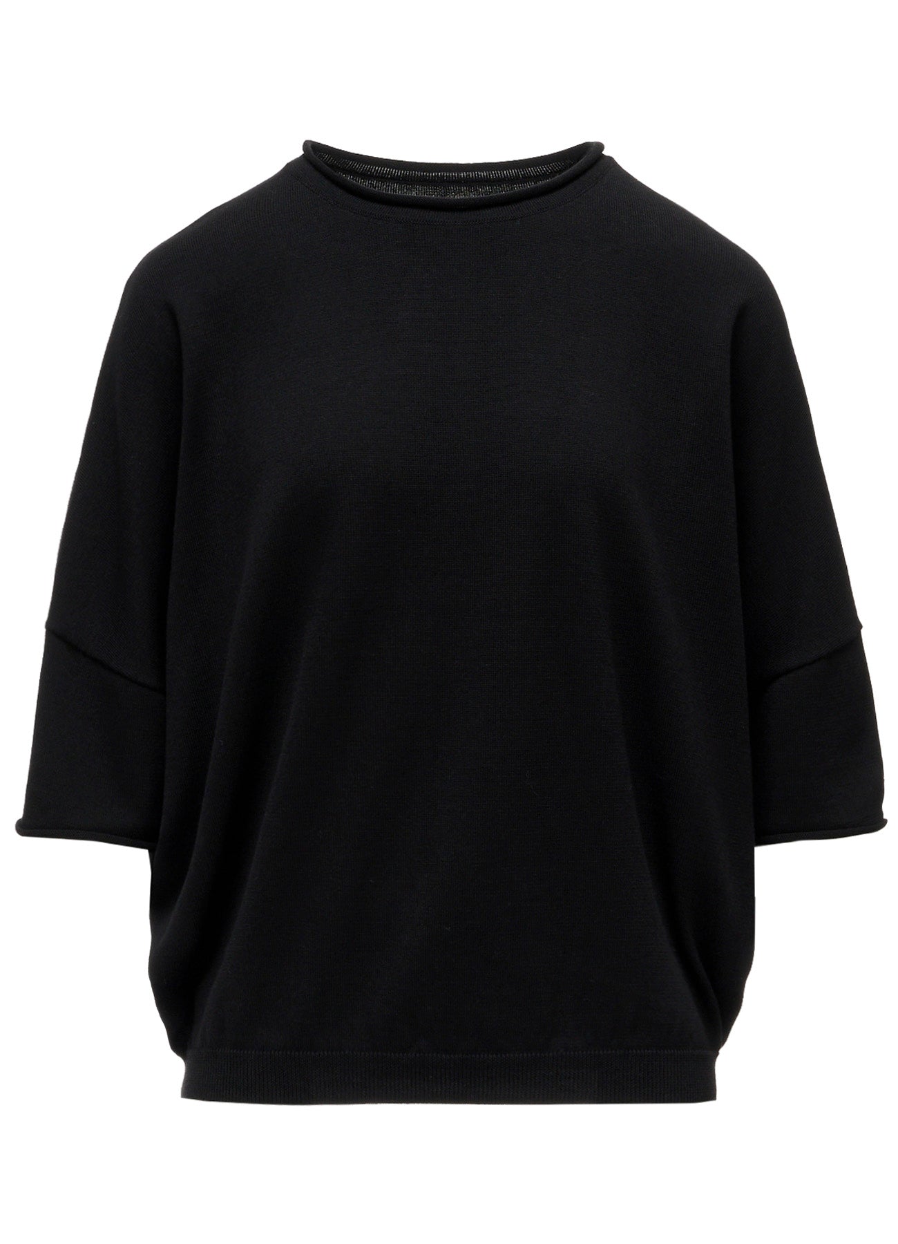 COTTON CELLULOSE KNIT PULLOVER