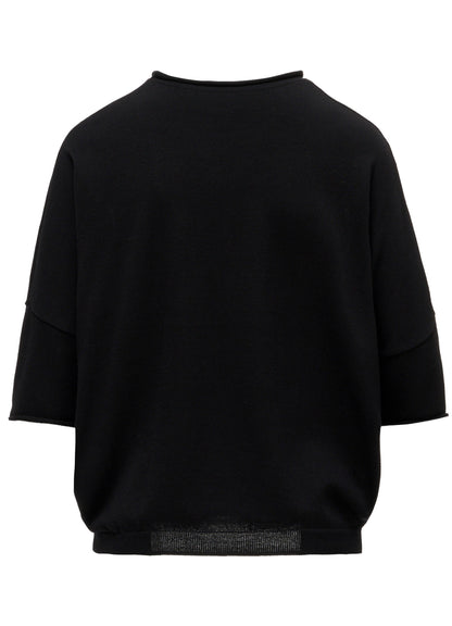 COTTON CELLULOSE KNIT PULLOVER