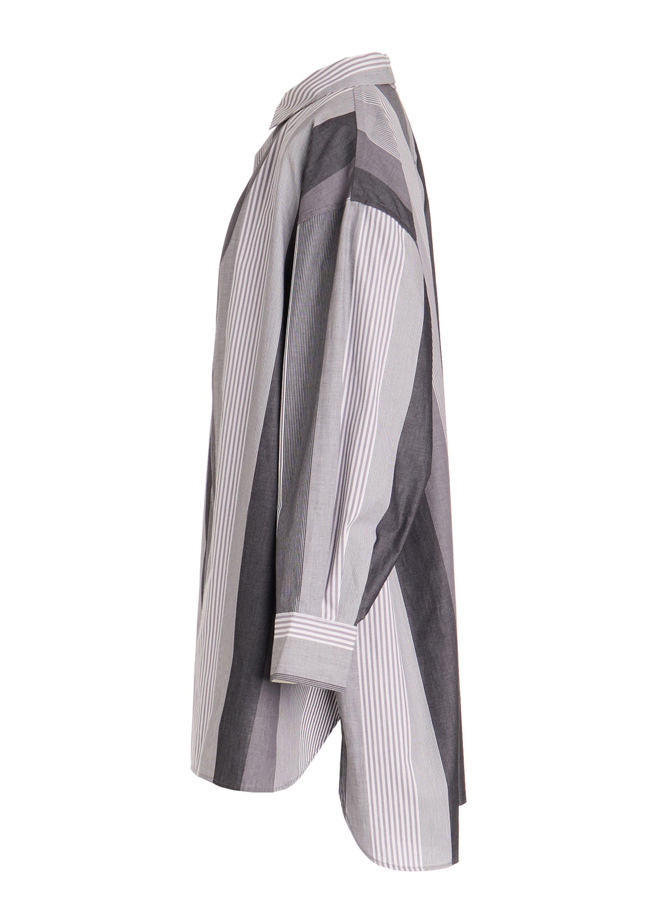 STRIPE SWITCHING SHIRT