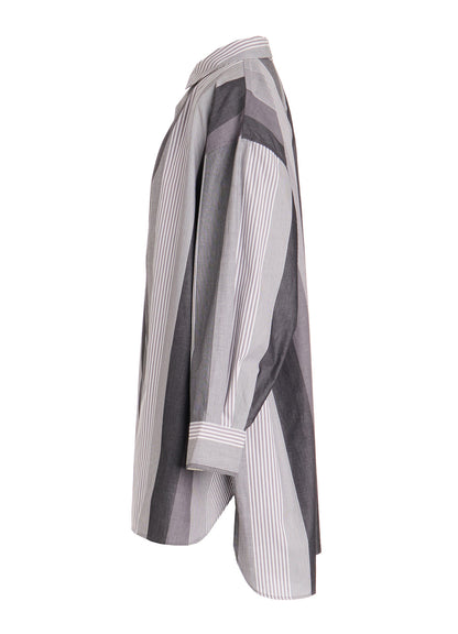 STRIPE SWITCHING SHIRT