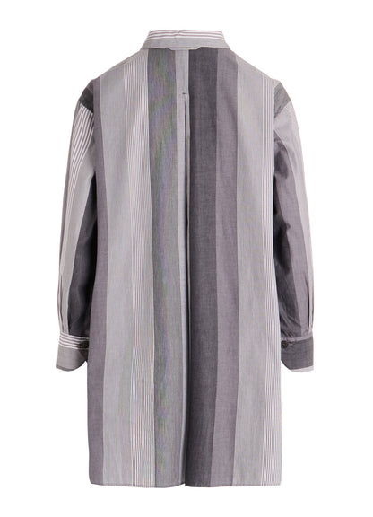 STRIPE SWITCHING SHIRT
