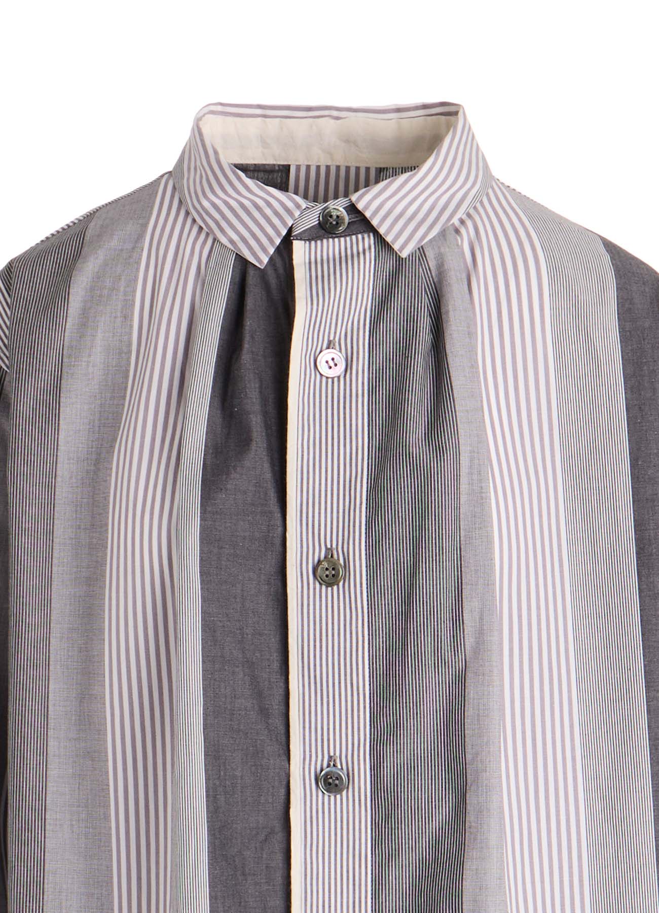STRIPE SWITCHING SHIRT