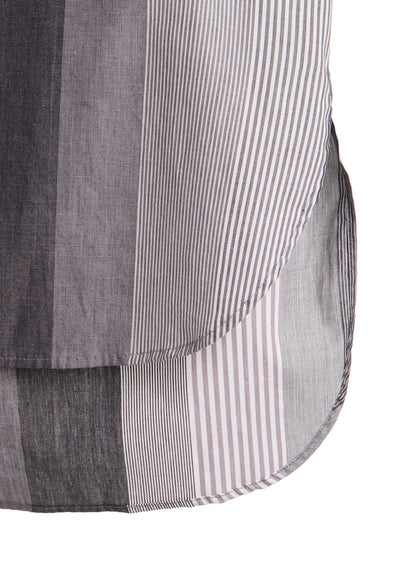STRIPE SWITCHING SHIRT