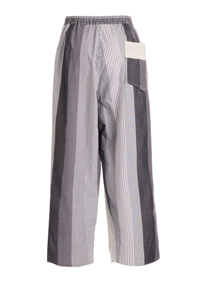 STRIPE SWITCHING PANTS