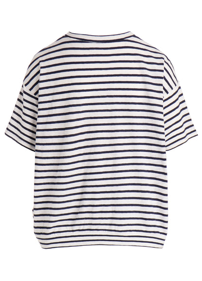 SOFT COTTON JERSEY BORDER SHORT SLEEVE SHIRT