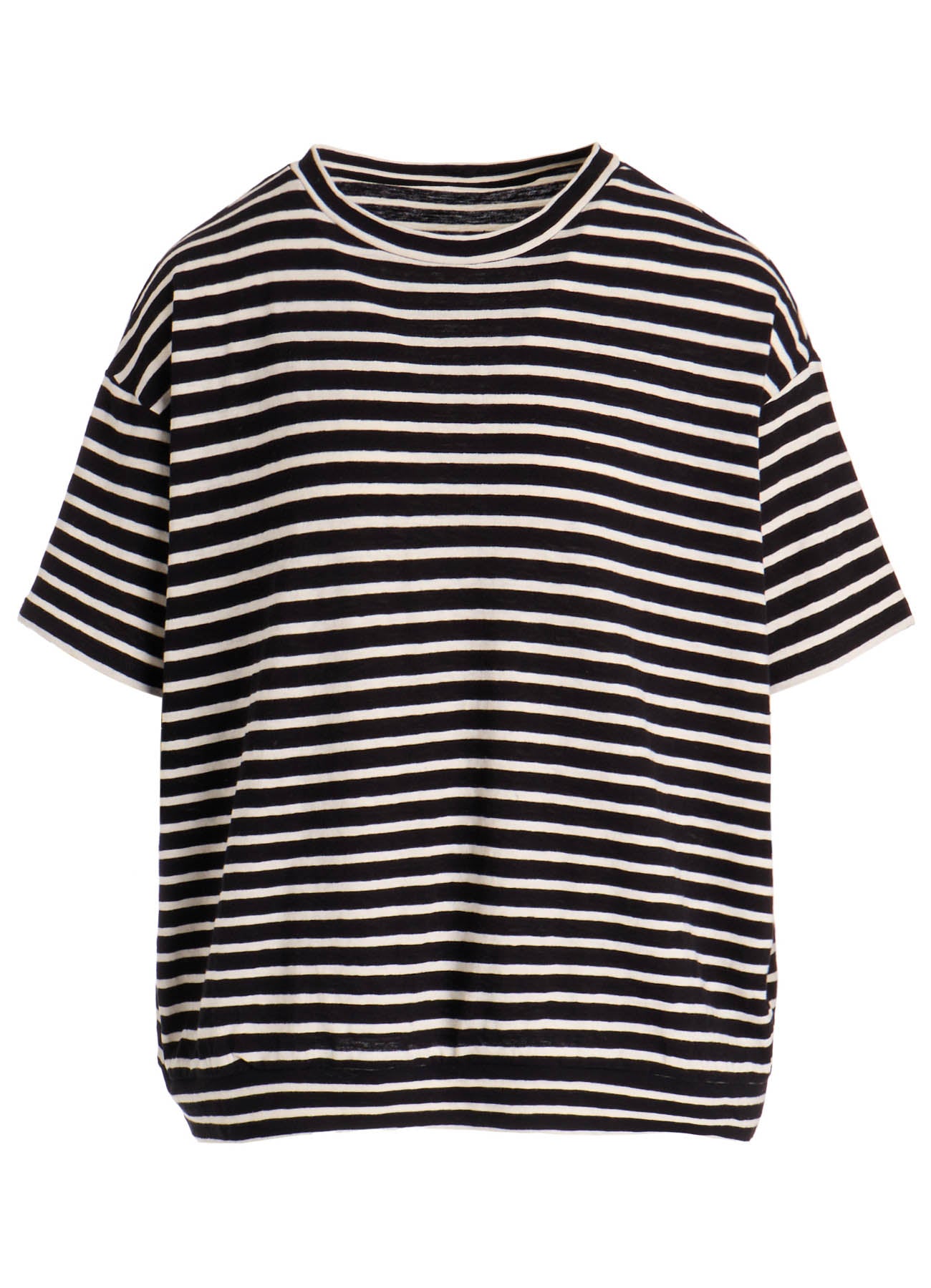 SOFT COTTON JERSEY BORDER SHORT SLEEVE SHIRT