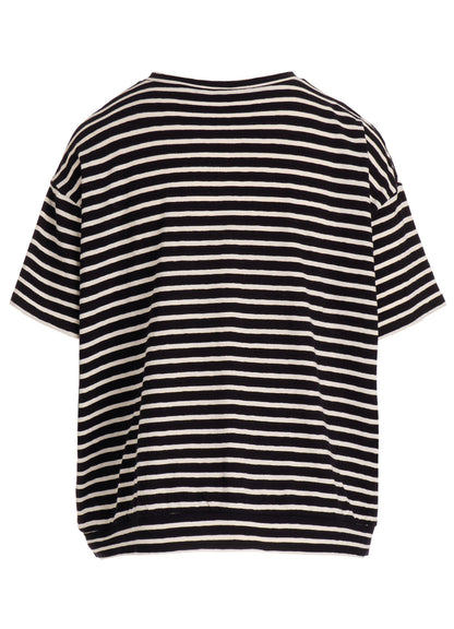 SOFT COTTON JERSEY BORDER SHORT SLEEVE SHIRT