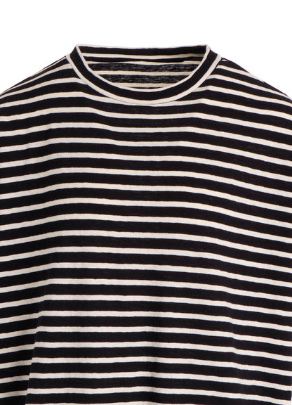 SOFT COTTON JERSEY BORDER SHORT SLEEVE SHIRT