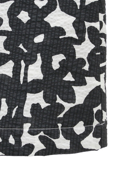 COTTON RIPPLE MOSAIC FLOWER PRINT TUNIC