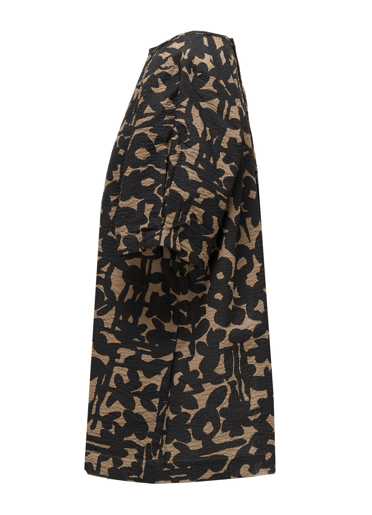 COTTON RIPPLE MOSAIC FLOWER PRINT TUNIC